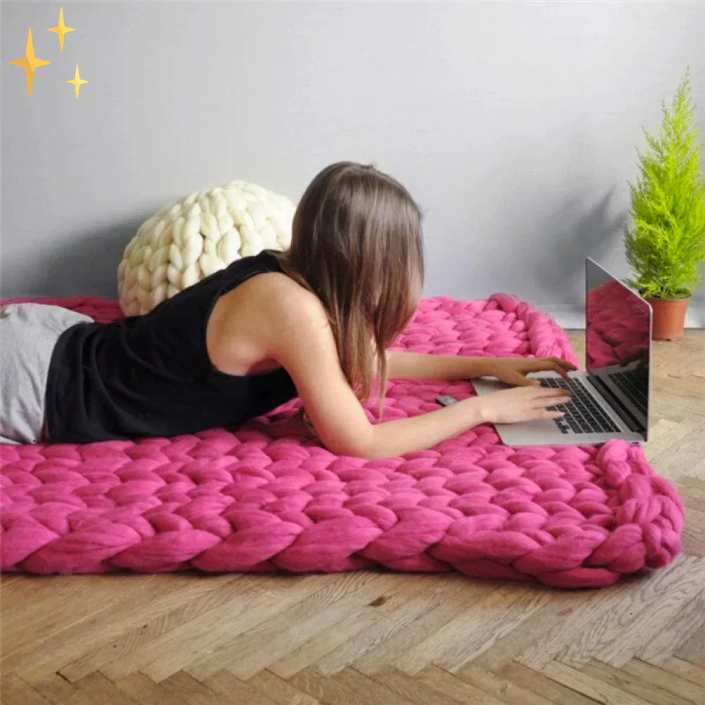 Hilo de Lana XL Grueso de 1000 Gramos DIY para Mantitas - LuxeWool