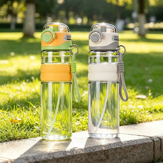 HYDRACOOL – Botella de agua a prueba de fugas con spray de niebla para aventuras al aire libre