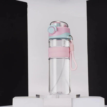 HYDRACOOL – Botella de agua a prueba de fugas con spray de niebla para aventuras al aire libre