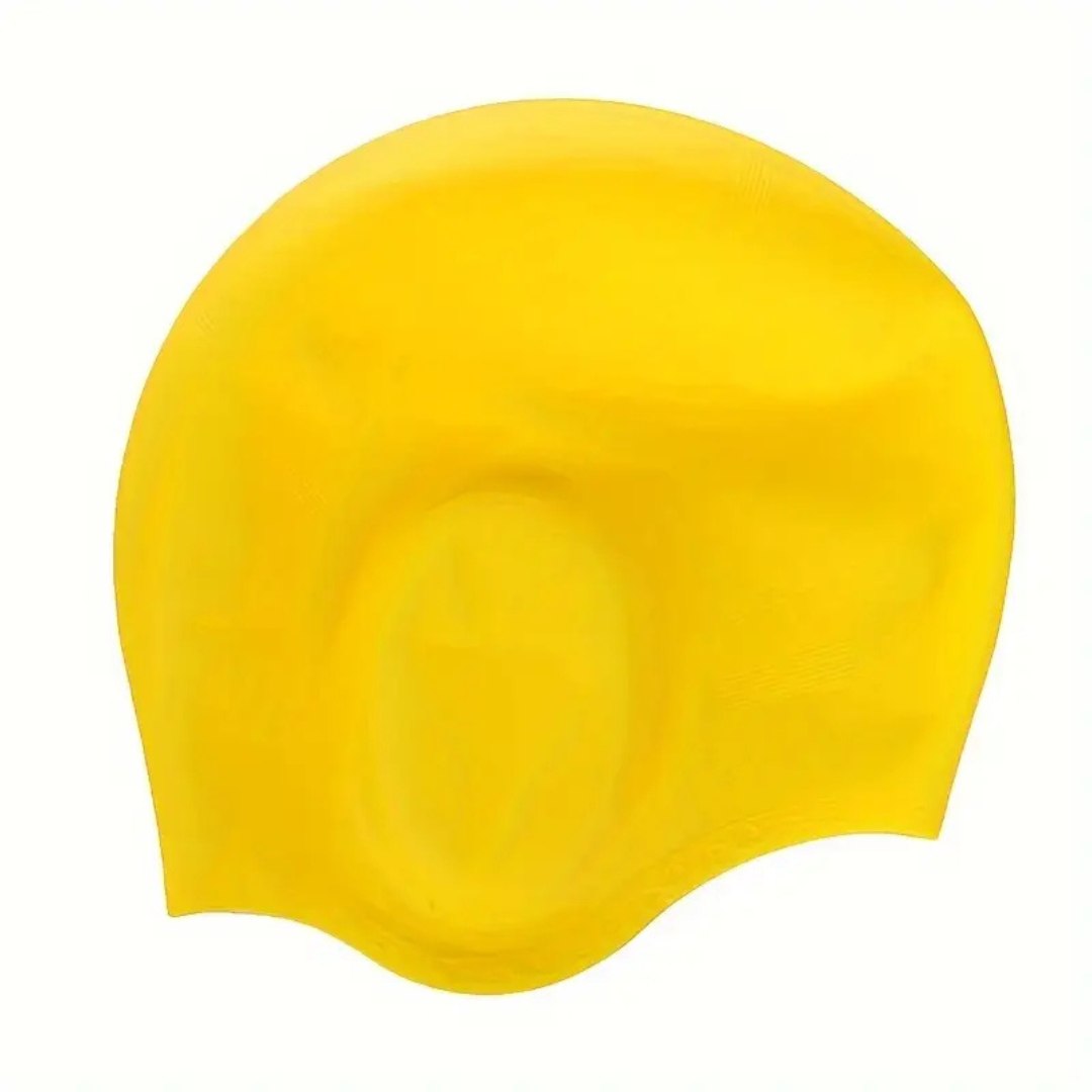 HydroFit – Gorro de Natación de Silicona con Protección para los Oídos