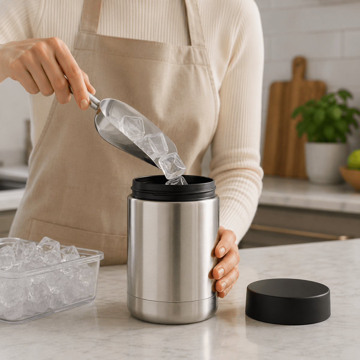 ICEKEEP – Soporte de Lata de Acero Inoxidable para Enfriar Bebidas Perfectamente en Movimiento