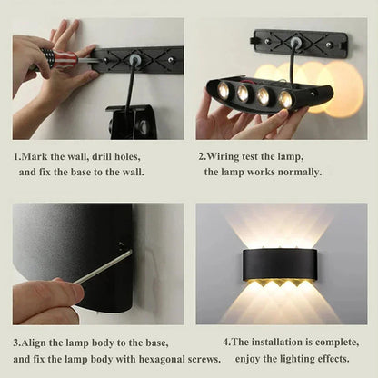 Iluminación Moderna, Interior o Exterior: La Versátil Luz de Pared LED