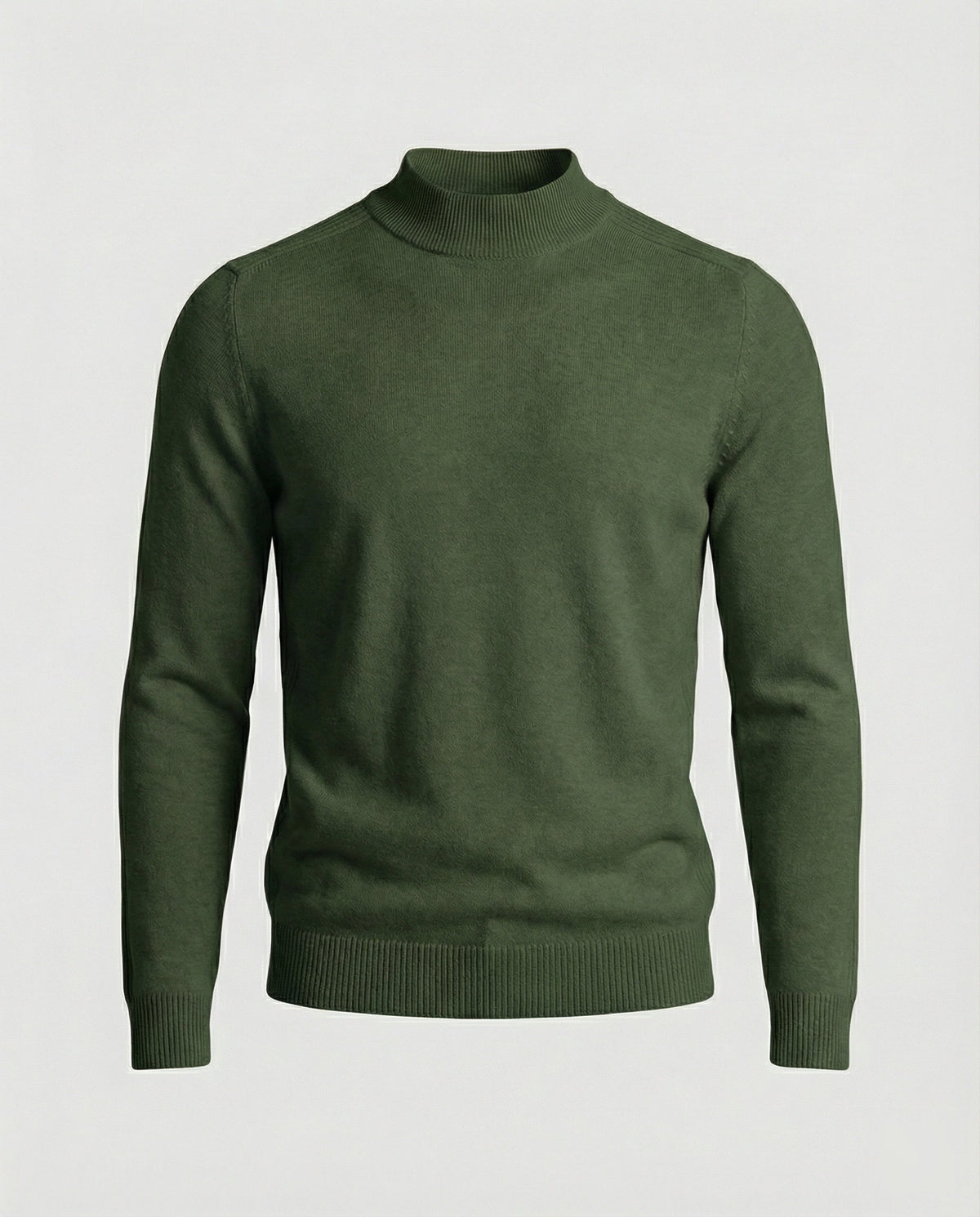 Jersey de cuello alto de lana merina