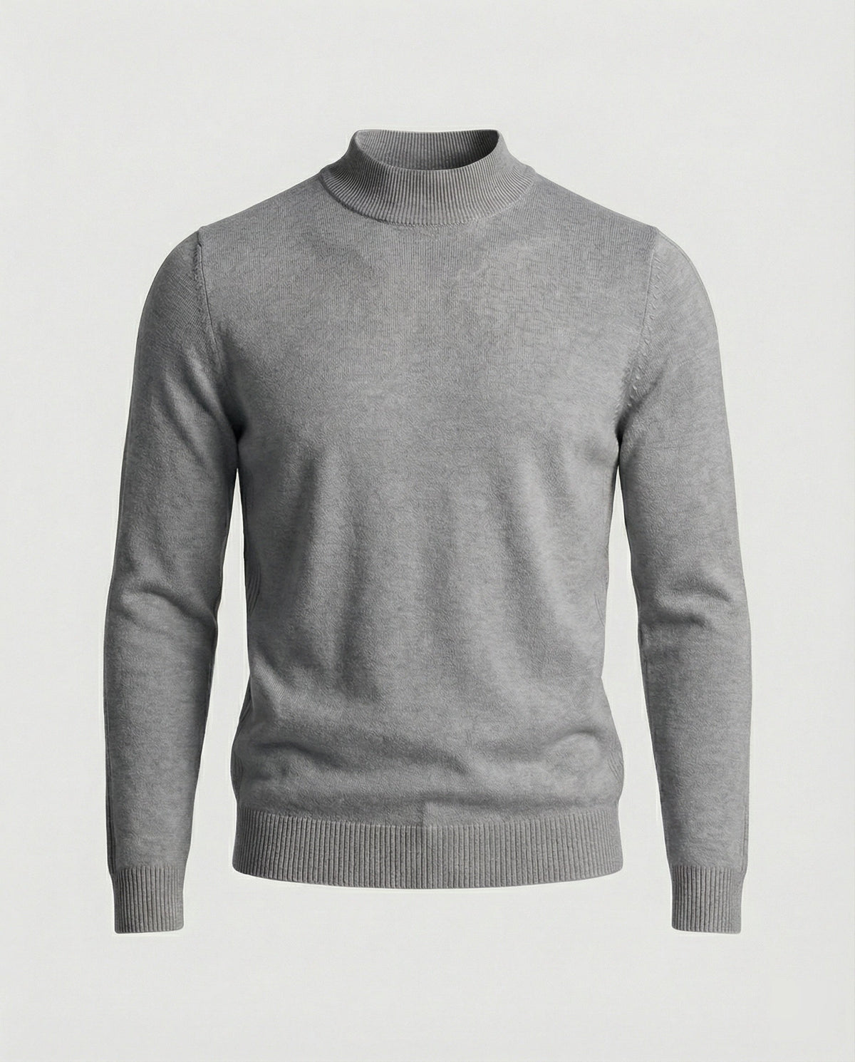 Jersey de cuello alto de lana merina