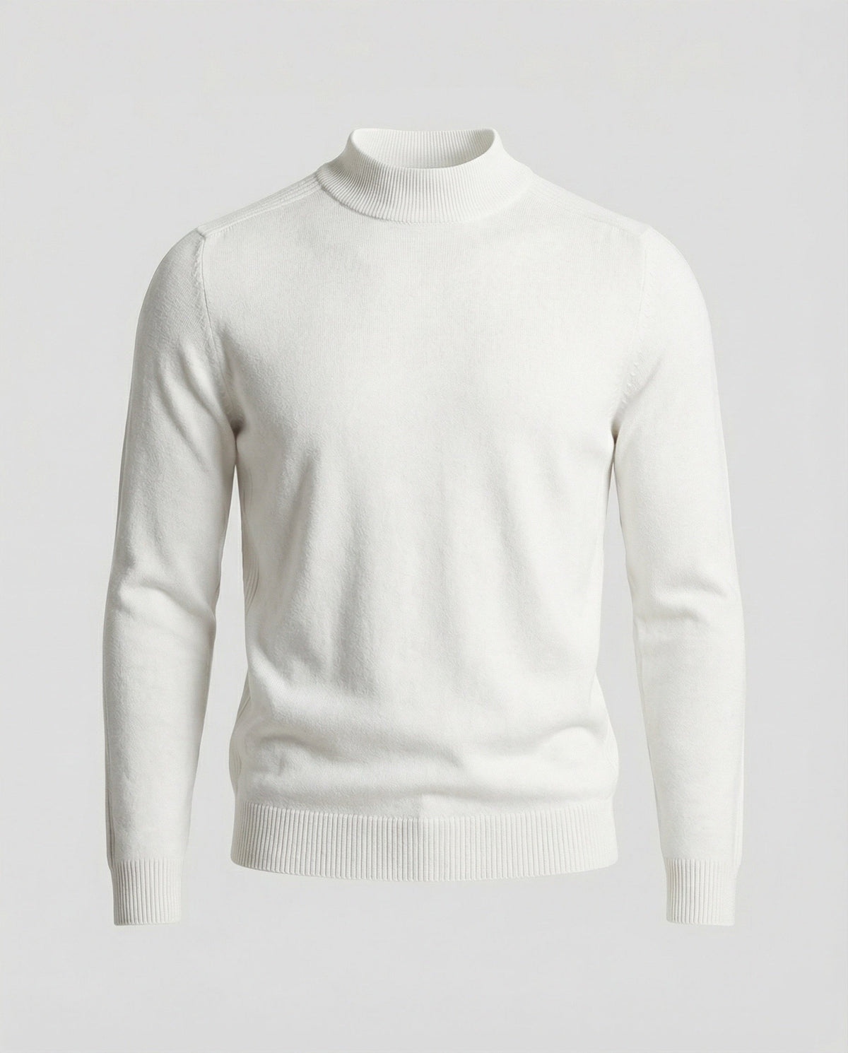 Jersey de cuello alto de lana merina