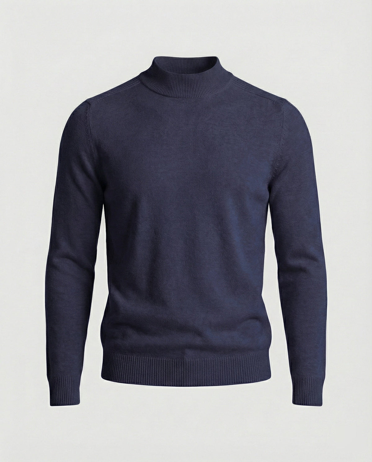 Jersey de cuello alto de lana merina
