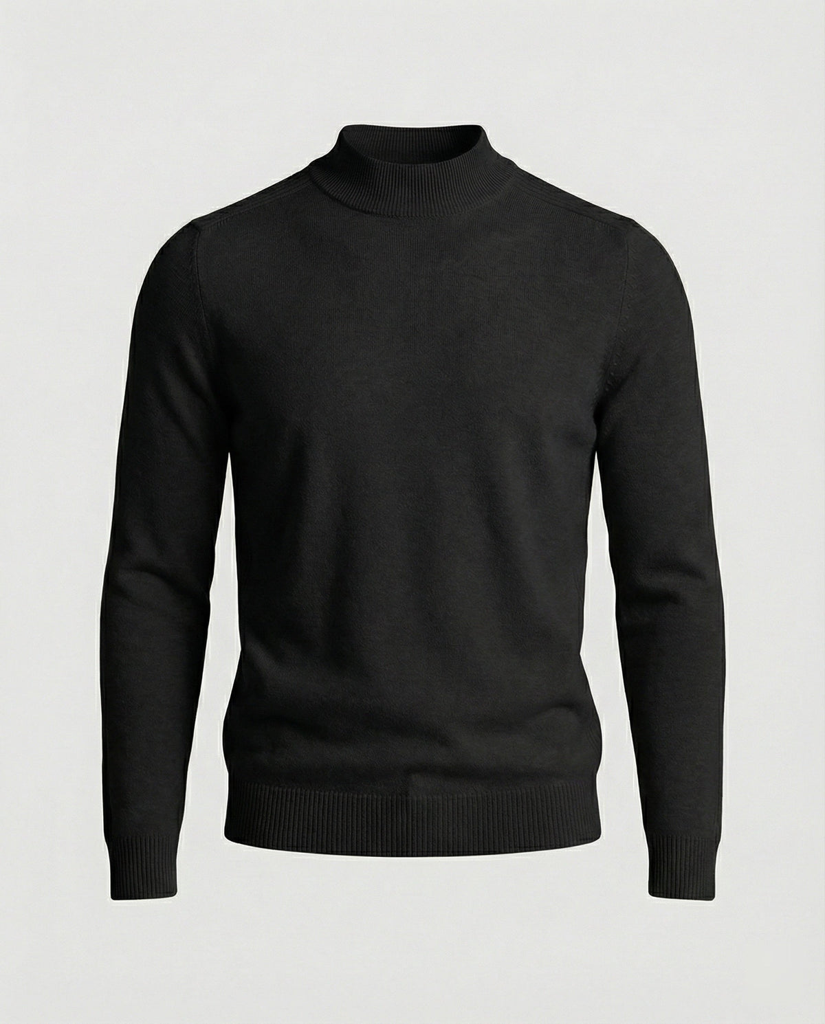 Jersey de cuello alto de lana merina