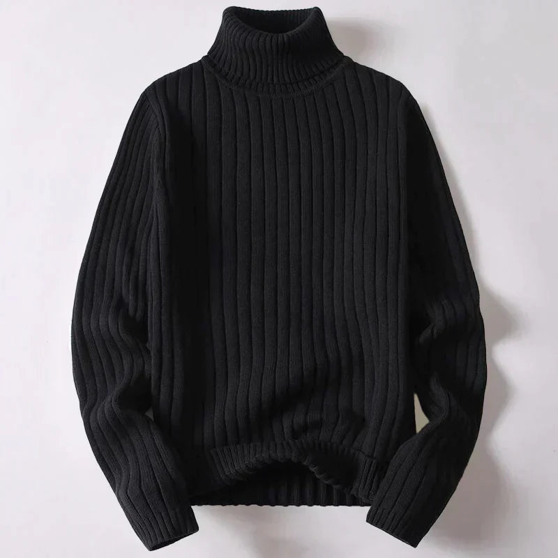 Jersey de cuello alto de lana merino para hombre - Edición especial de invierno