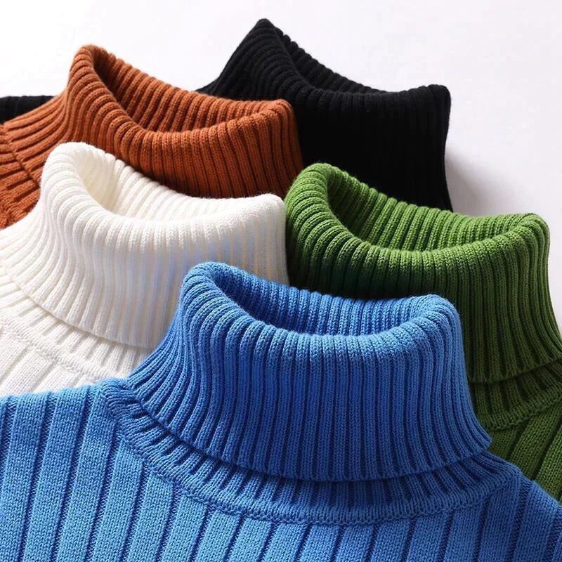 Jersey de cuello alto de lana merino para hombre - Edición especial de invierno