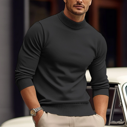 Jersey de cuello alto slim fit para hombre