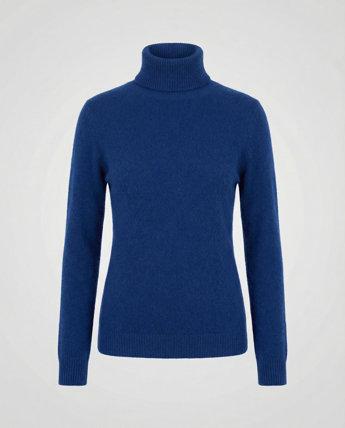 Jersey de cuello vuelto suave de cachemir para mujer