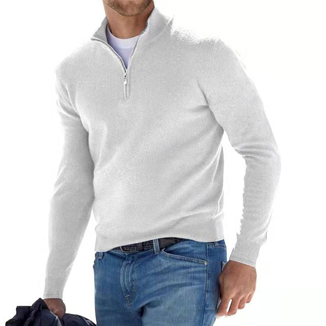 Jersey de hombre con cuello de pico para otoño e invierno