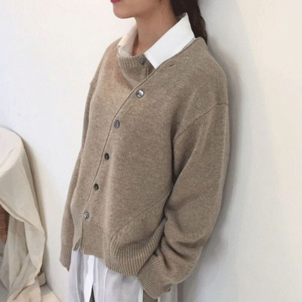 Jersey de lana con detalle de botones