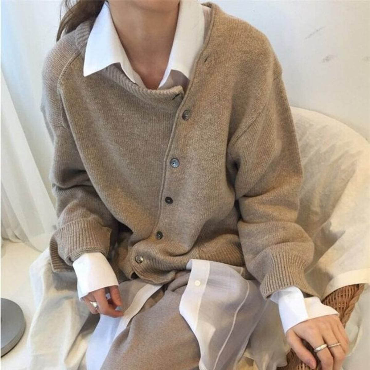 Jersey de lana con detalle de botones