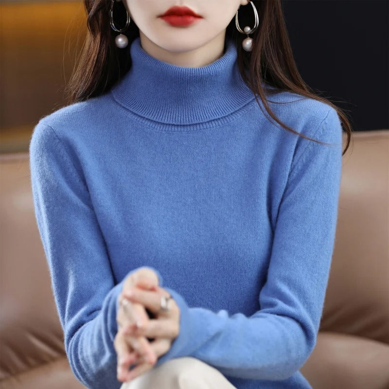 Jersey de punto de cachemir para mujer
