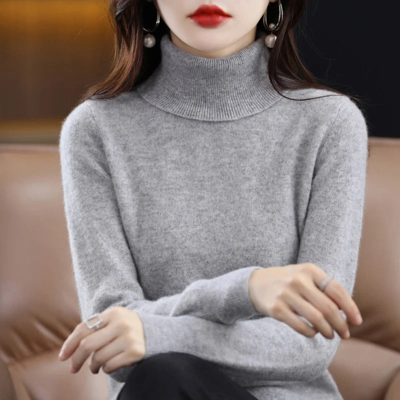 Jersey de punto de cachemir para mujer