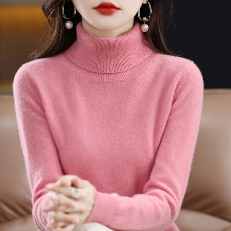 Jersey de punto de cachemir para mujer