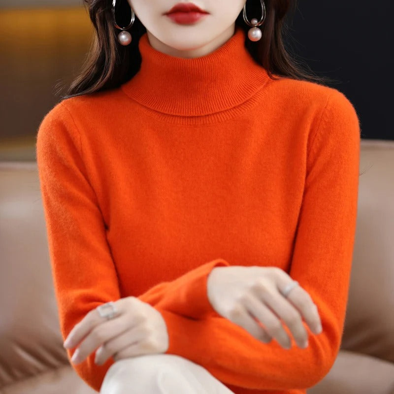 Jersey de punto de cachemir para mujer