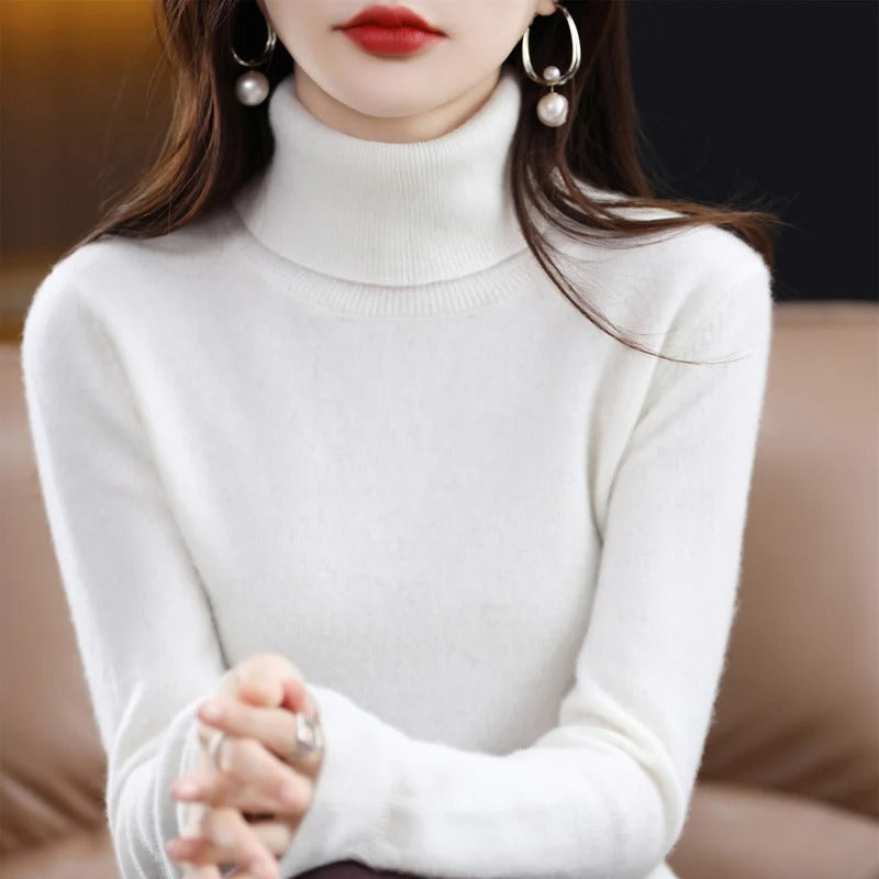 Jersey de punto de cachemir para mujer