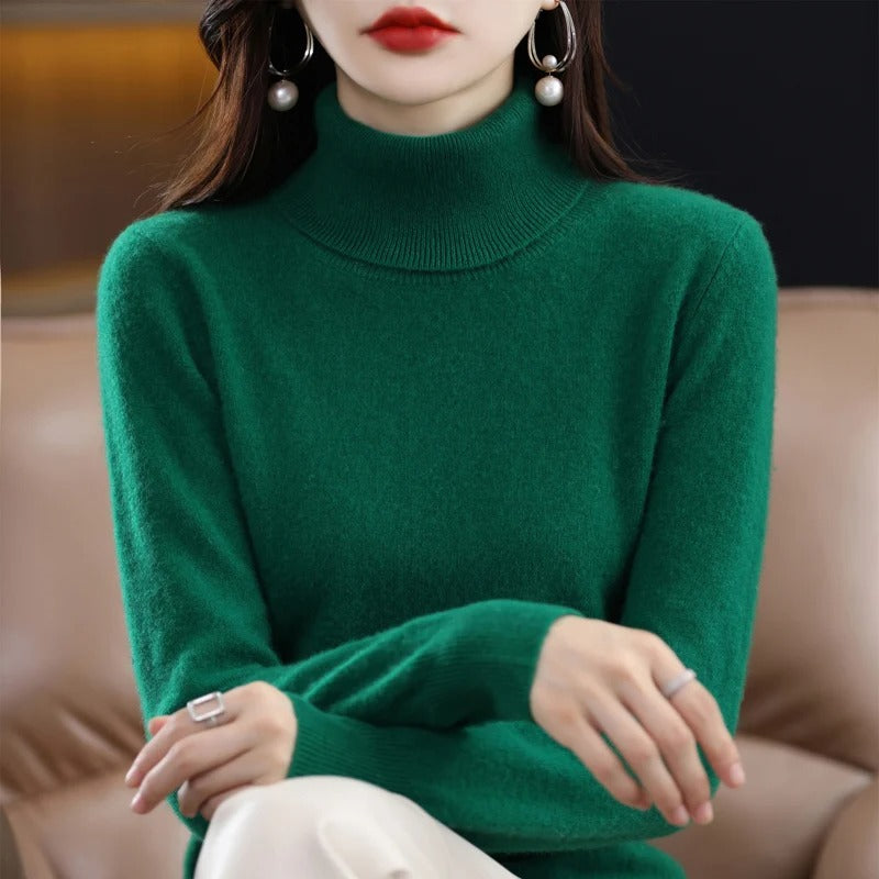 Jersey de punto de cachemir para mujer