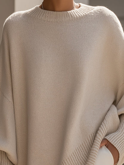 Jersey elegante con bajo asimétrico