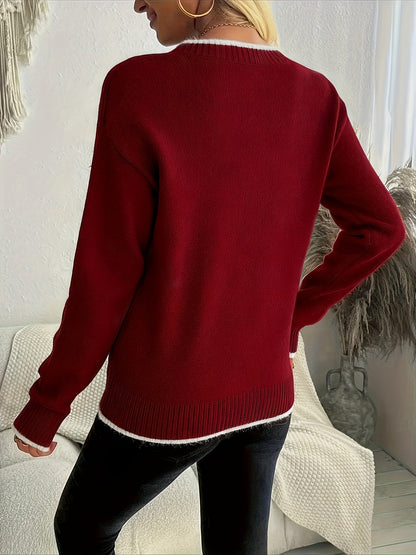 Jersey festivo con copo de nieve
