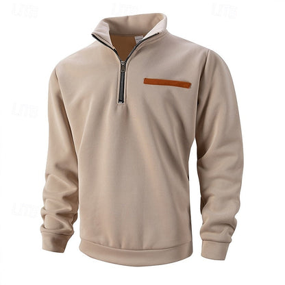 Jersey fino con cremallera corta