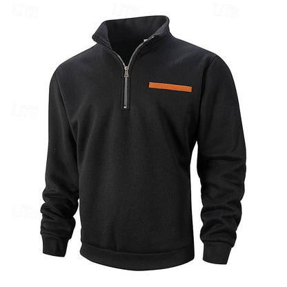 Jersey fino con cremallera corta