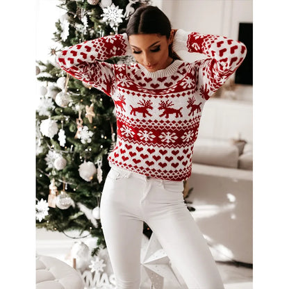 Jersey navideño de invierno para mujer