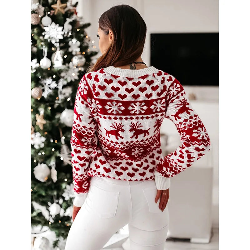 Jersey navideño de invierno para mujer