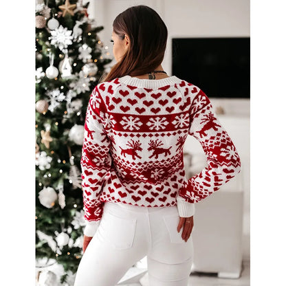 Jersey navideño de invierno para mujer