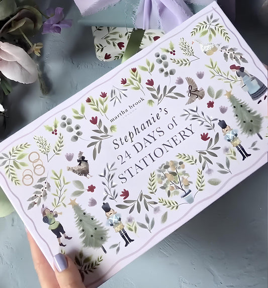 JollyJournals™ - Calendario de Adviento con Papelería 24 Sorprisas