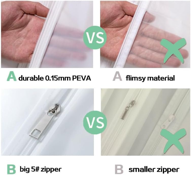 Juego de Almacenamiento para Vestido de Novia de Largo Completo – Funda para Vestido a Prueba de Polvo