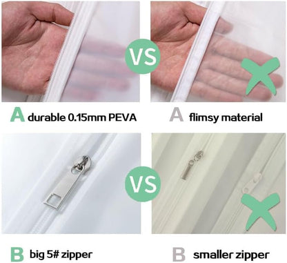Juego de Almacenamiento para Vestido de Novia de Largo Completo – Funda para Vestido a Prueba de Polvo