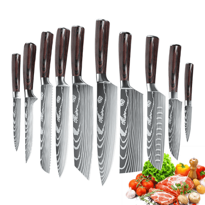 Juego de Cuchillos de Chef de Calidad Profesional y Diseño Elegante