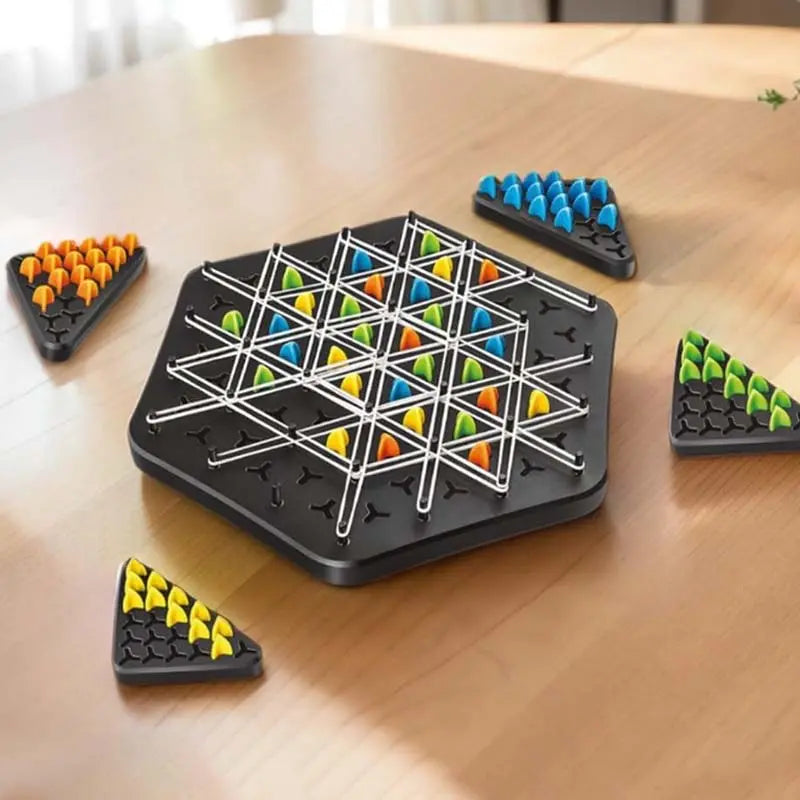 Juego de Estrategia Kettendreieck – Juego de Pensamiento Elegante para 2–4 Jugadores