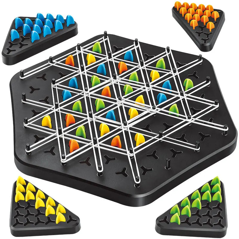 Juego de Estrategia Kettendreieck – Juego de Pensamiento Elegante para 2–4 Jugadores