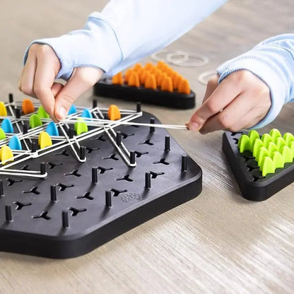 Juego de Estrategia Kettendreieck – Juego de Pensamiento Elegante para 2–4 Jugadores