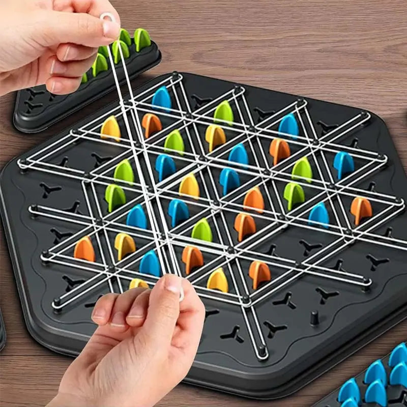 Juego de Estrategia Kettendreieck – Juego de Pensamiento Elegante para 2–4 Jugadores