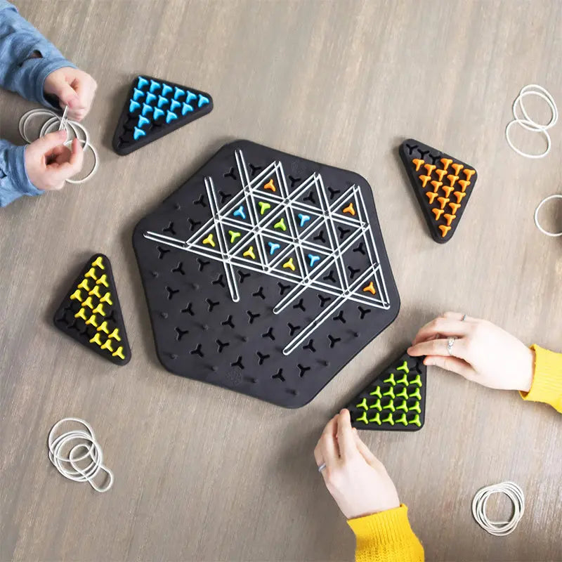 Juego de Estrategia Kettendreieck – Juego de Pensamiento Elegante para 2–4 Jugadores
