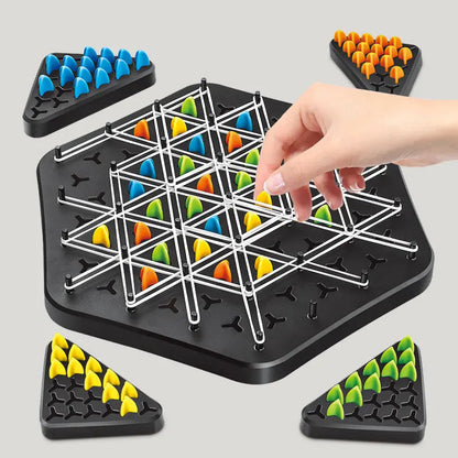 Juego de Estrategia Kettendreieck – Juego de Pensamiento Elegante para 2–4 Jugadores