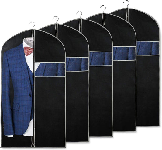 Juego de Fundas para Ropa Transpirables – Paquete de 10 Fundas de Almacenamiento de Ropa con Ventana