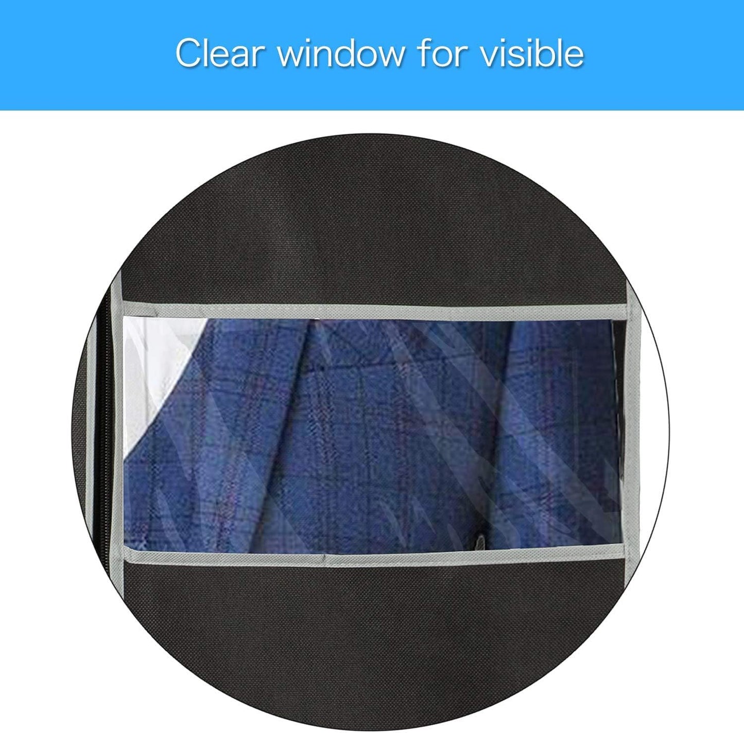Juego de Fundas para Ropa Transpirables – Paquete de 10 Fundas de Almacenamiento de Ropa con Ventana