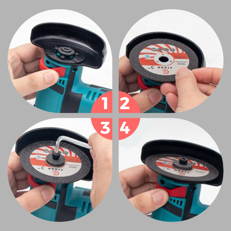 Juego de Sierras Eléctricas y Discos de Esmeril de 75MM (7 piezas) – para Tareas de Corte y Esmerilado Versátiles
