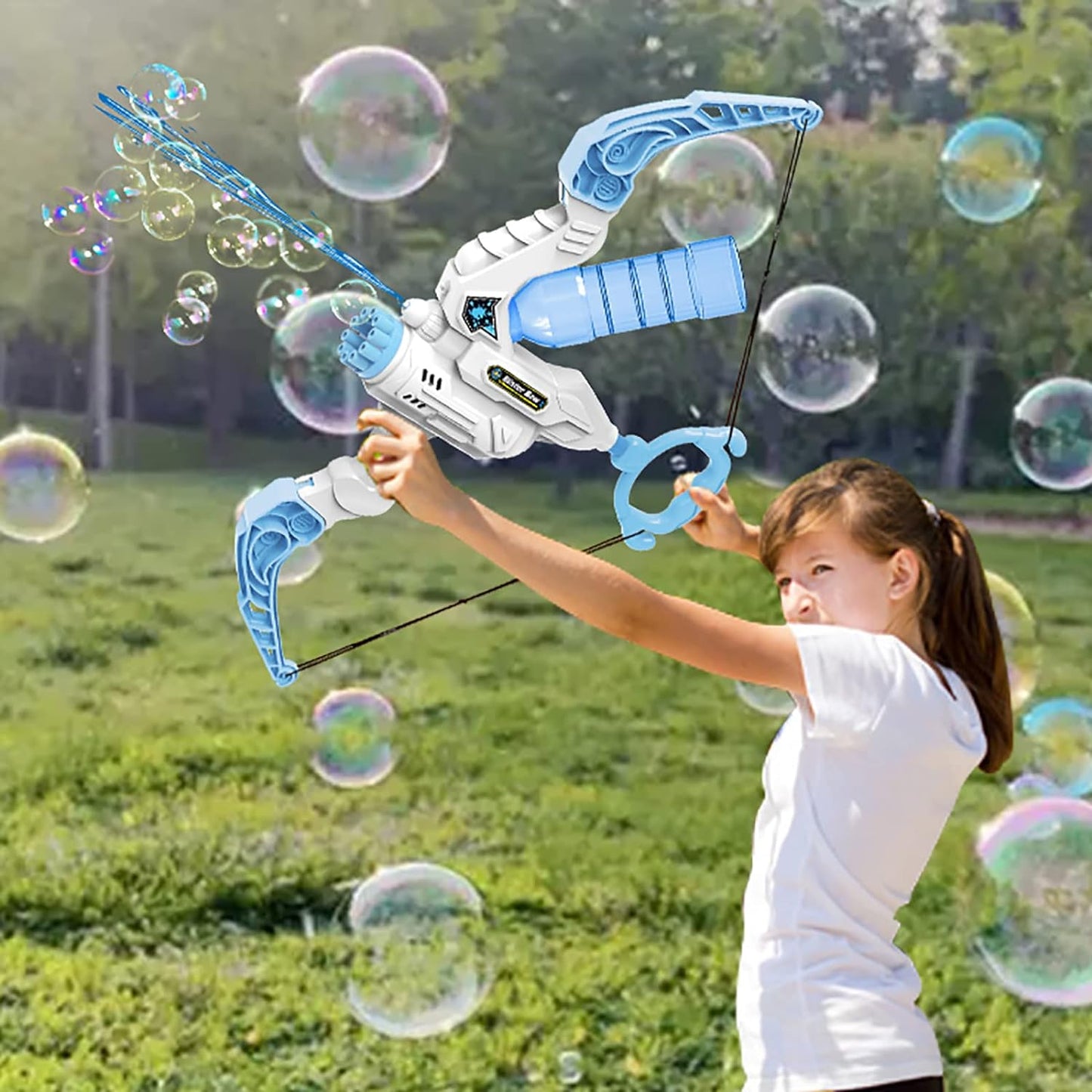 Juguete de Burbuja y Lanzador de Agua 2 en 1 para Niños