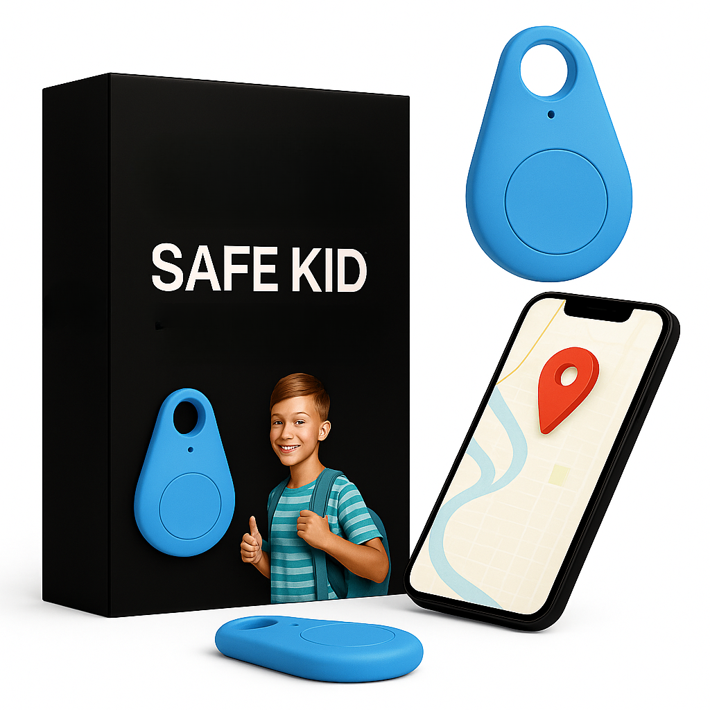KidiSafe | Rastreador GPS Infantil Impermeable con Ubicación en Vivo y SOS