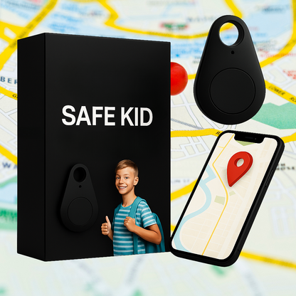 KidiSafe | Rastreador GPS Infantil Impermeable con Ubicación en Vivo y SOS