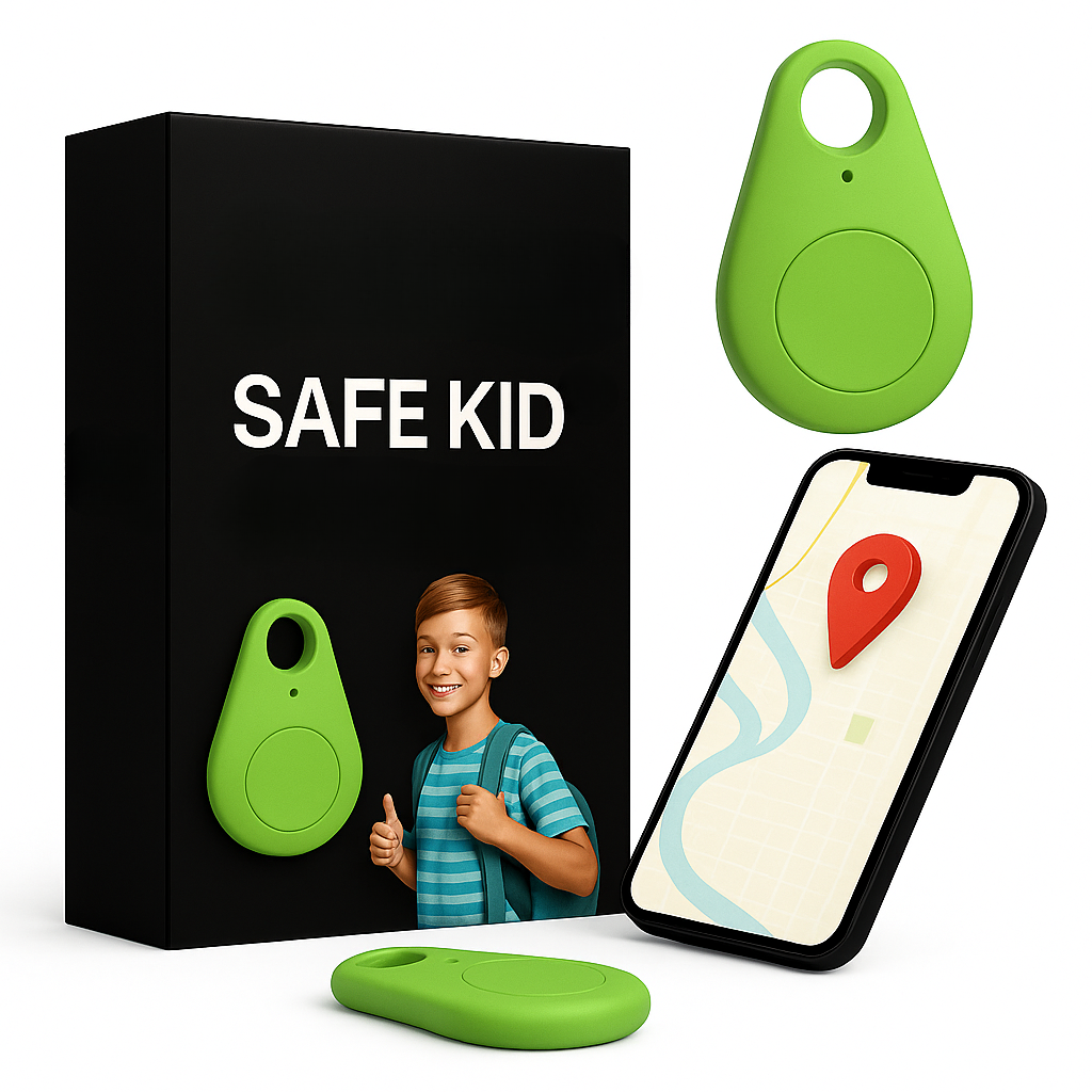 KidiSafe | Rastreador GPS Infantil Impermeable con Ubicación en Vivo y SOS