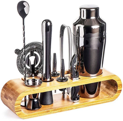 Kit de Bar Metálico de Lujo – Set de Cóctel para Mixología