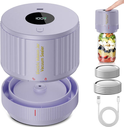 Kit de Sellador al Vacío para Tarros de Conserva Eléctrico - ¡Mantén la Frescura Rápido!